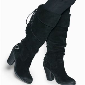Shoemint Suede Knee High Boot