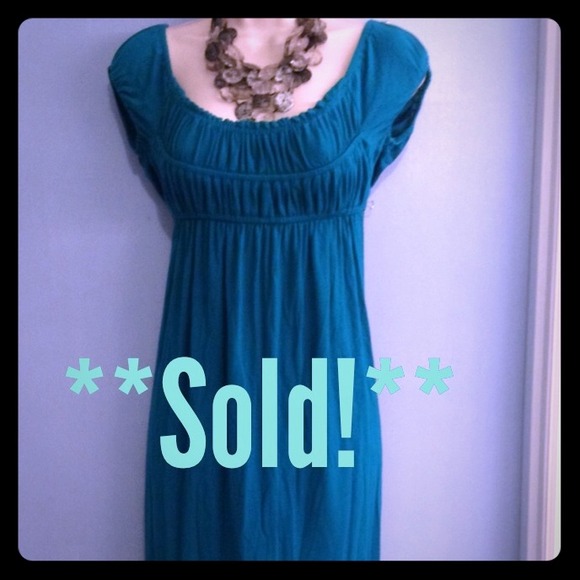 **Sold!** Forever Green Jersey Knit Dress