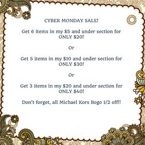 CYBER MONDAY SALE
