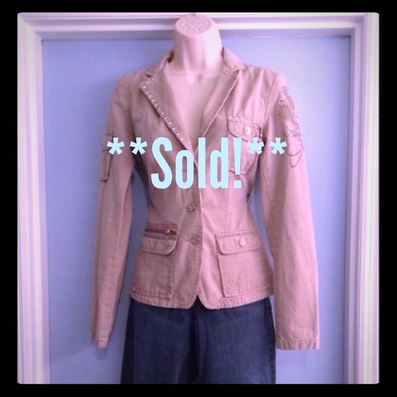 **Sold!** Distressed Denim MuMu Jacket