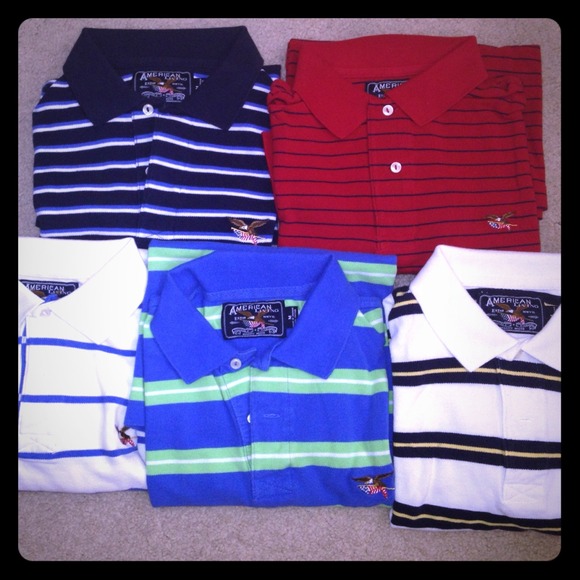 Bundle of 5 polo shirts