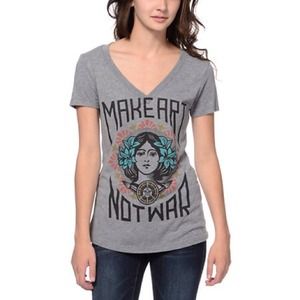 Make art not war OBEY T Shirt