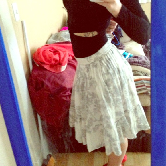 Gap knee length skirt plus pink ring for @brittic