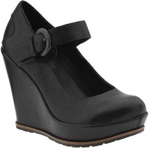 Yuli Kork Ease Black wedge