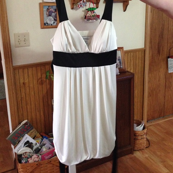 Black and white dress