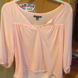 coral blouse