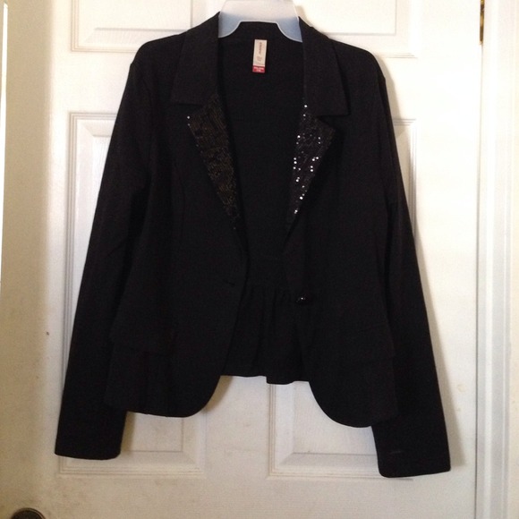 Black pant suit with jacket very elegant - Picture 1 of 2