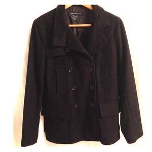 French connection wool/cashmere blend peacoat