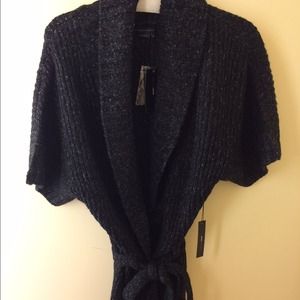 *SOLD*BCBG Maxazria Gray Sweater Wrap Small