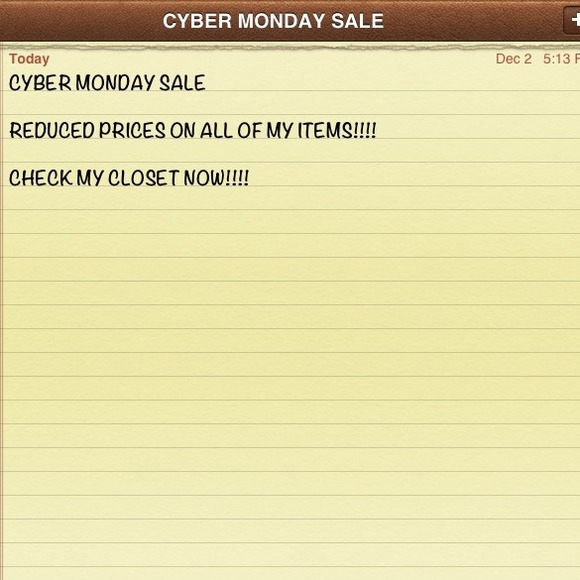 CYBER MONDAY SALE