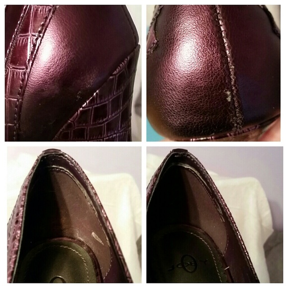 SOLD LOCALLY!!! Gorgeous plum colored pumps! - Picture 4 of 4