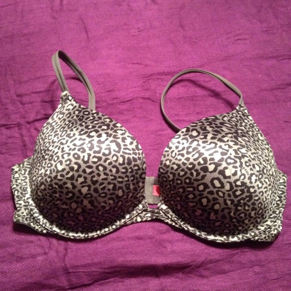 Bundled! VS Pink Leopard Push Up Bra 36D