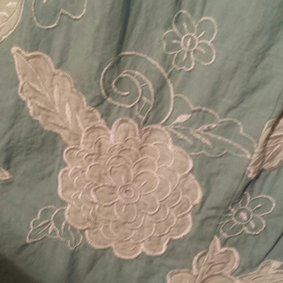 Mint blue flowy summer dress - Picture 3 of 4