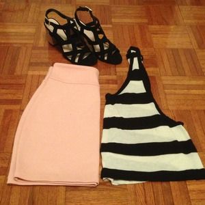 Urban Outfitters Pink Pencil Skirt