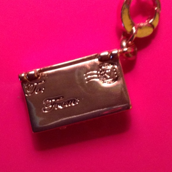 🚫SOLD IN BUNDLE🚫Fossil Love Letter Charm - Picture 3 of 4