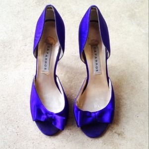 Purple Satin Bow Heels🎀