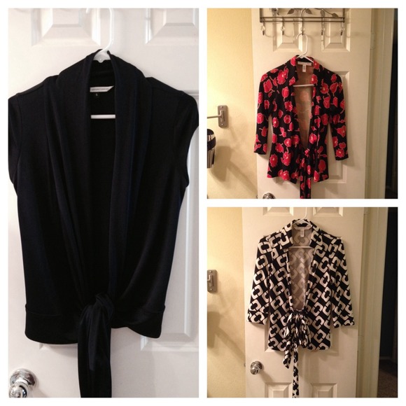 3 DVF wrap tops