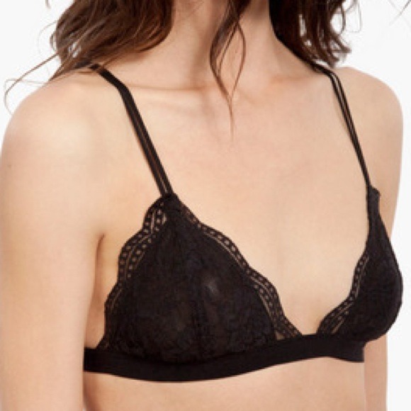 Sexy Black Dainty Delicate Eyelash Lace Bra - Picture 2 of 4