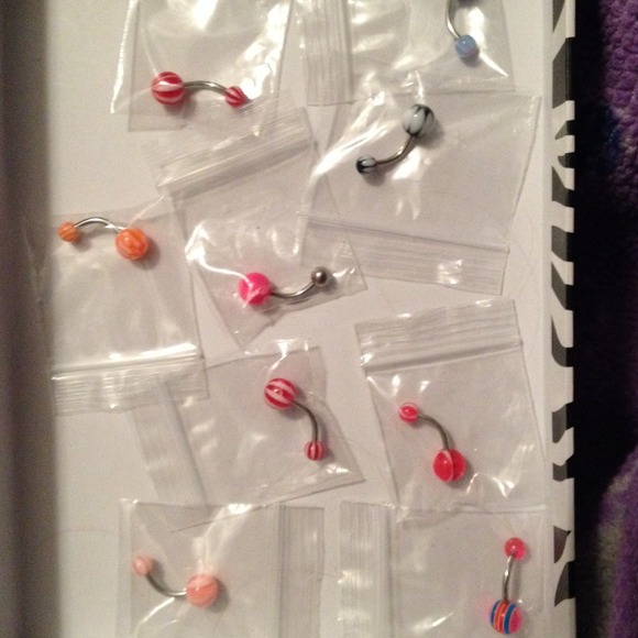 14 gauge belly rings 5 for 12 bucks!! - Picture 1 of 1