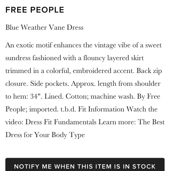 SOLD in bundle:Free People Midnight I Dress - Picture 4 of 4