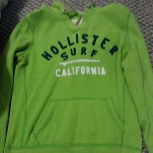 Lime green hollister hoodie