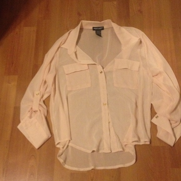 See through pink top