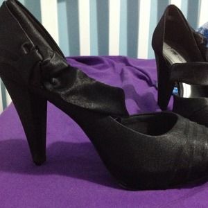 Black heels, worn twice