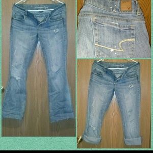 Worn out looking jeans