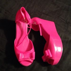 Hot Pink Jelly Wedges
