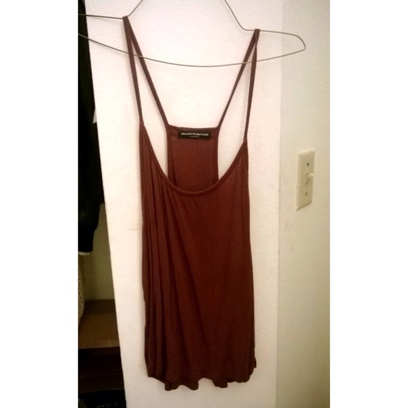 🚫🚫SOLD🚫🚫 Brandy Melville Maroon Tank Top