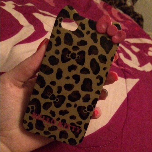 Leopard hello kitty iphone 4/4s case - Picture 1 of 2