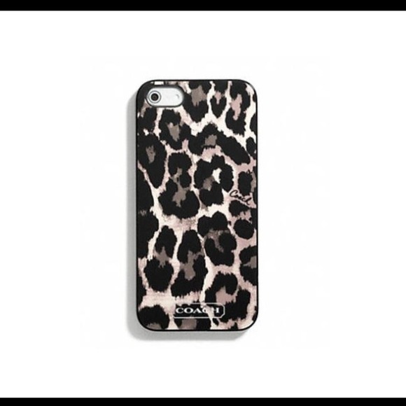 **SOLD***Coach ocelot iPhone 5 case