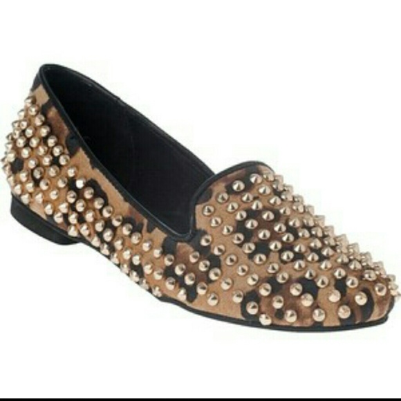 Steve Madden Shoes - 🔥SALE🔥Steve madden gold spiked leopard flats