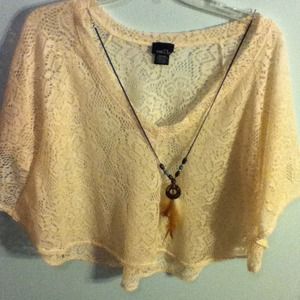 Cream Crop Top
