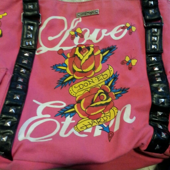 Authentic ed hardy laptop carrying bag