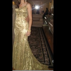Sold******Beautiful Gold Jovani Evening/prom gown