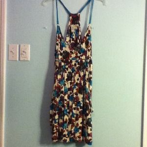 Floral Polyester Bubble Dress