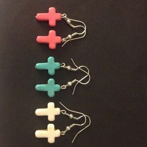 Cross earrings