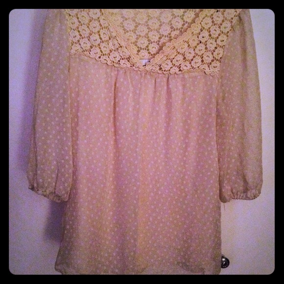 Forever 21 Tops - HOLD Forever 21 sheer Lacey shirt