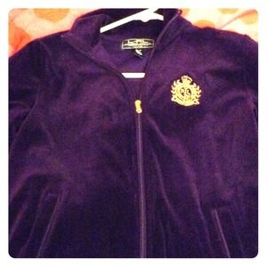 Ralph Lauren Purple Velour track jacket