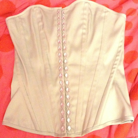 Light green bling corset