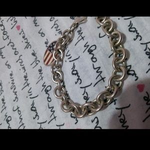 Sterling Silver Charm Bracelet, without added char