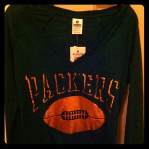 NEW Victorias Secret NFL Packers Long-sleeve