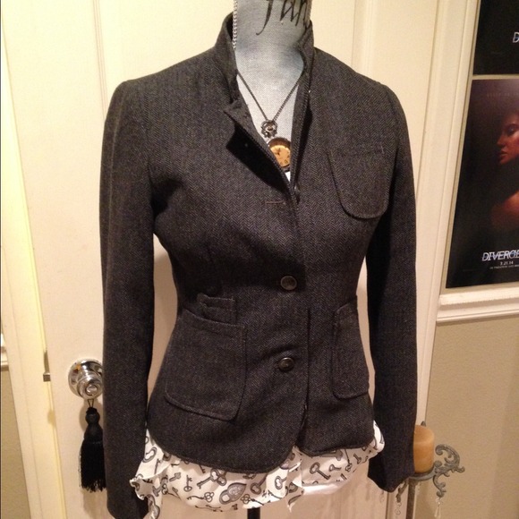 Banana Republic Charcoal Wool Jacket