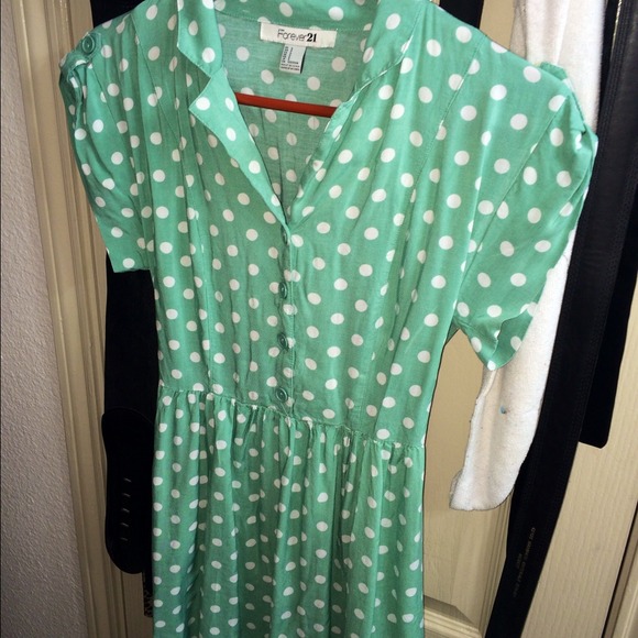 Forever 21 vintage polka dot dress.