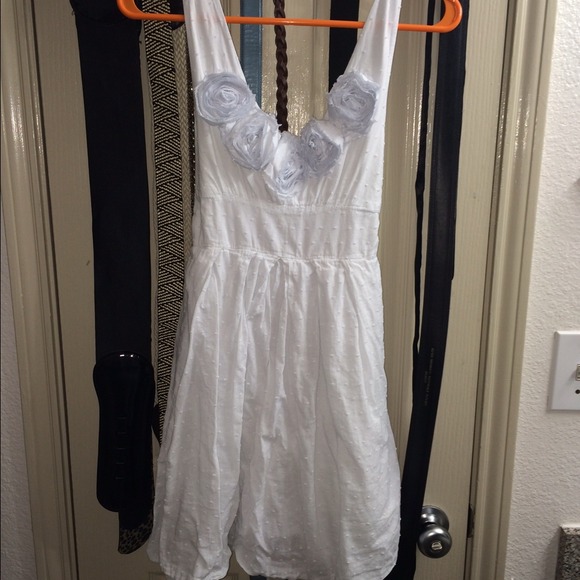 Floral Top White Dress