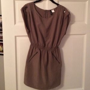 H&M simple tan dress