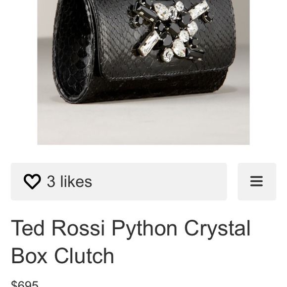 💥REDUCED💥Ted Rossi Python Clutch🎁🎀👛 - Picture 4 of 5
