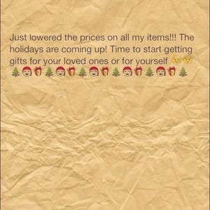 Prices lowered on ALL my items!!! 🎁🎄