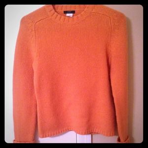 REDUCED! J. Crew Orange Lamb's Wool Sweater